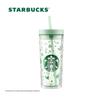 Starbucks Green Wilderness Clear Straw Tumbler