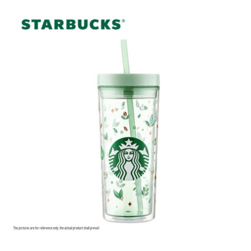Starbucks Green Wilderness Clear Straw Tumbler