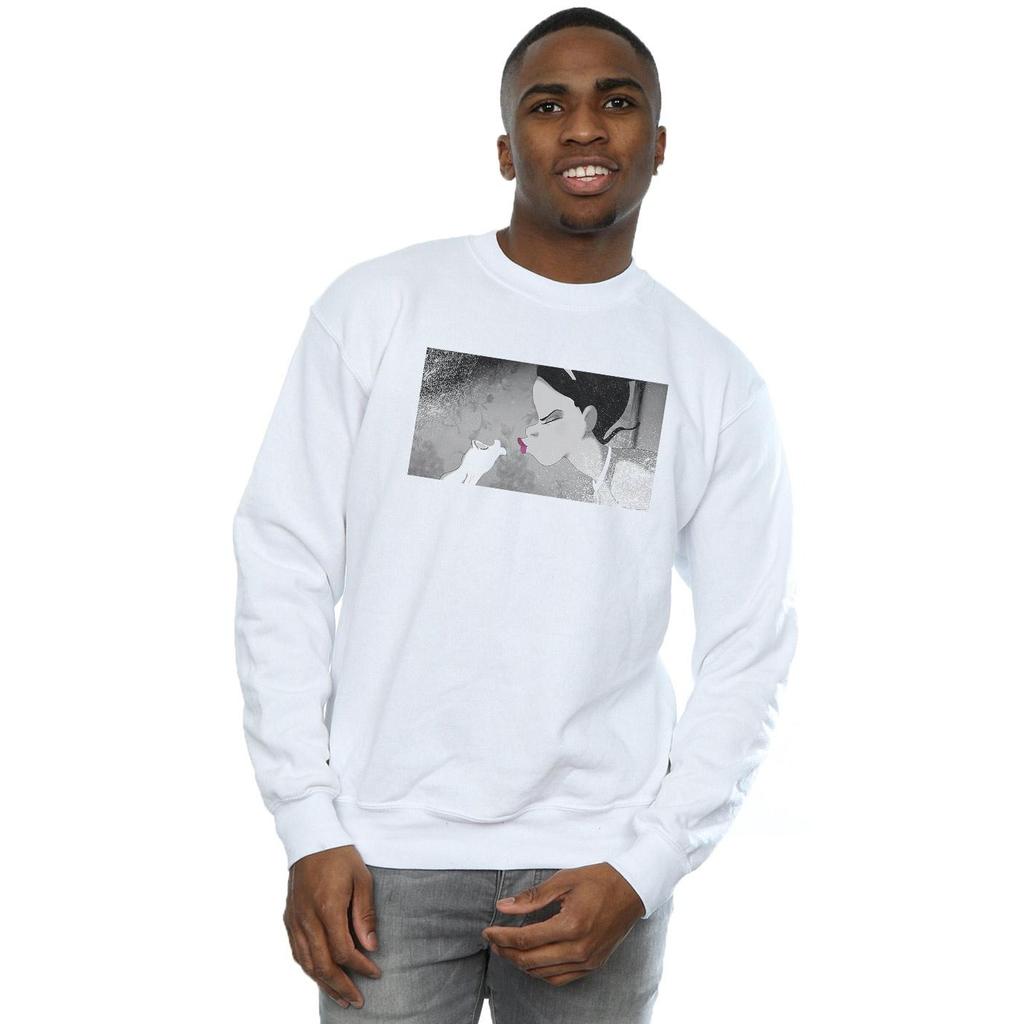 Disney Mens The Princess And The Frog Kiss Sweatshirt