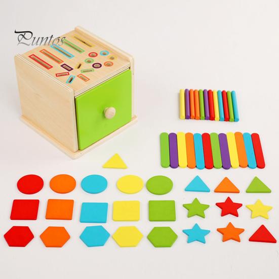 1 набор деревянных игрушек для сортировки цветов, мелкая моторика, коробка для сопоставления цветов, развивающая красочная игра для мальчиков и девочек, сбрасывающая палочки и диски