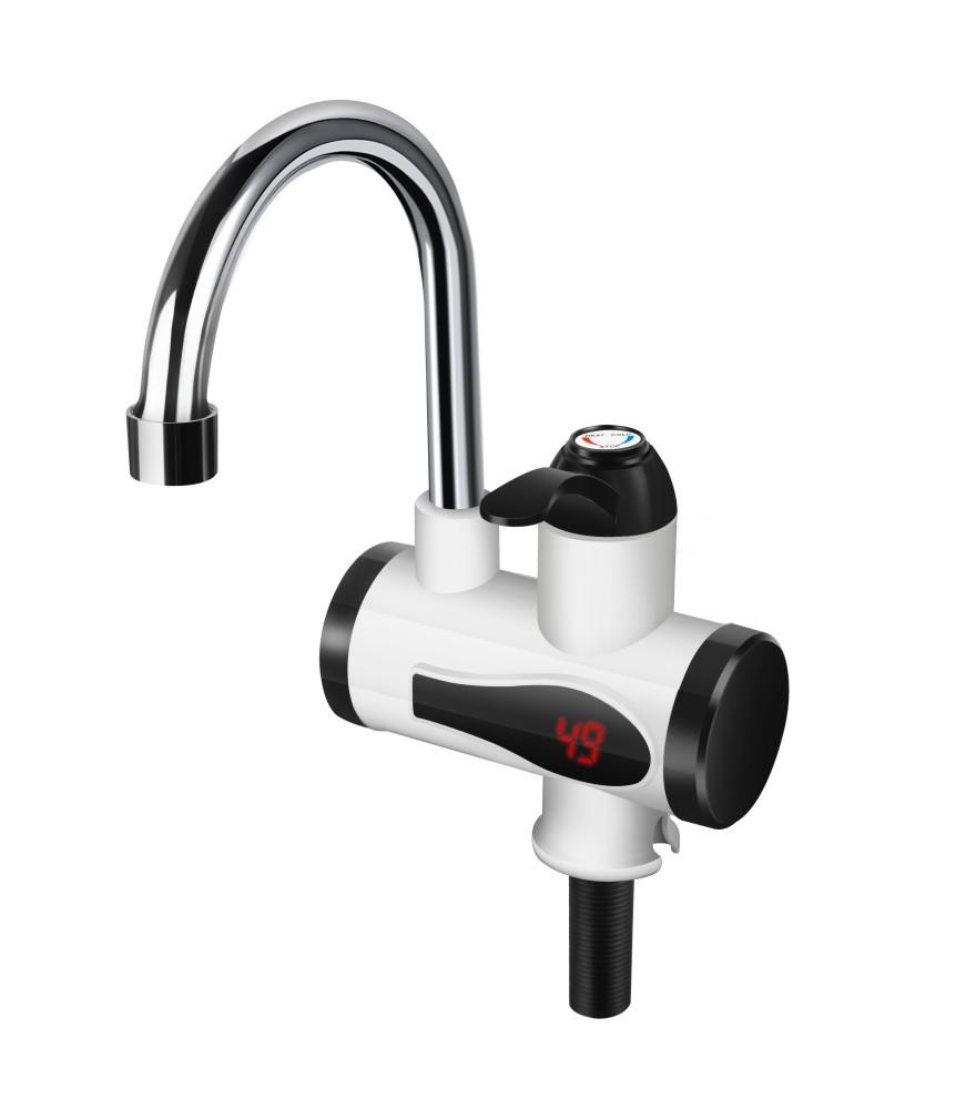 Мгновенный электрический водонагреватель-кран с цифровым дисплеем для душа, двойного использования (горячая и холодная вода)