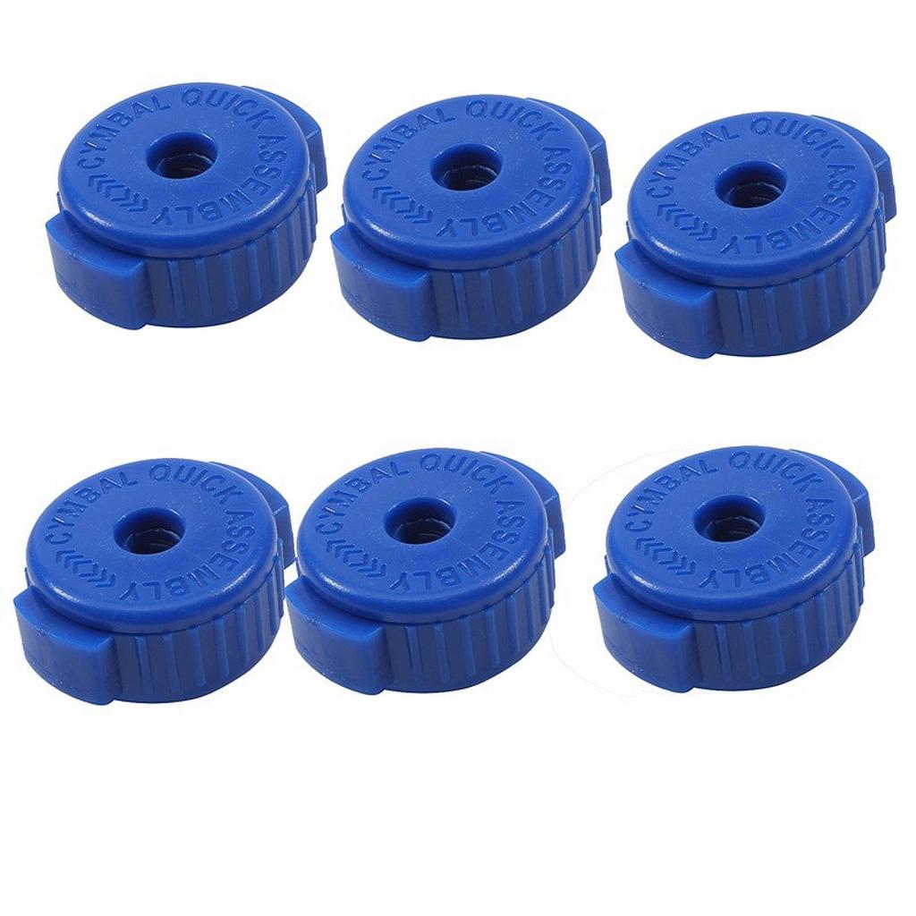 6Pcs Drum Quick Release Nuts Set Cymbal Mate Spare Parts Replacements Drumming Equipment Accessory