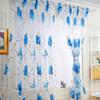 1PC Sheer Window Curtain Curtain Floral Tulle Curtain Drapes Polyester Decoration White Short