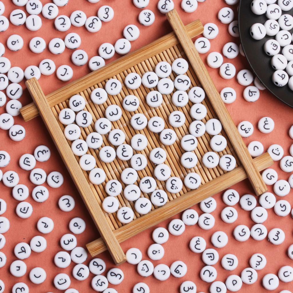 6,5 мм бусины акриловые ручной работы круглые подарки своими руками арабские модные ожерелья ювелирные изделия 50 шт аксессуары браслет