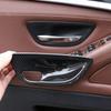 For BMW F10 520 Car Door Handle Bowl Cover Carbon Fiber Door Handle Trim Car Interior Enhancement Carbon Wire Pattern Color