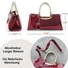 Women's patent leather handbag, shiny, structured bag