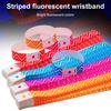 100 Pcs Disposable Paper Wristbands Fluorescent Adhesive Event Wrist Bands Party Favor ID Bracelets for Concerts Festivals