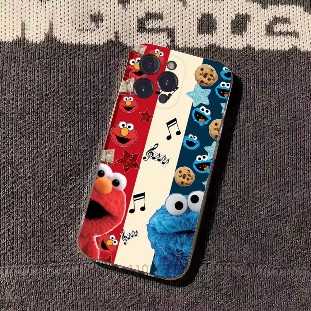 Cartoon C-Cookies Monster Phone Cases For iPhone 17 16 15 14 13 12 11 Pro Max Plus Luxury Camera Protection Plastic