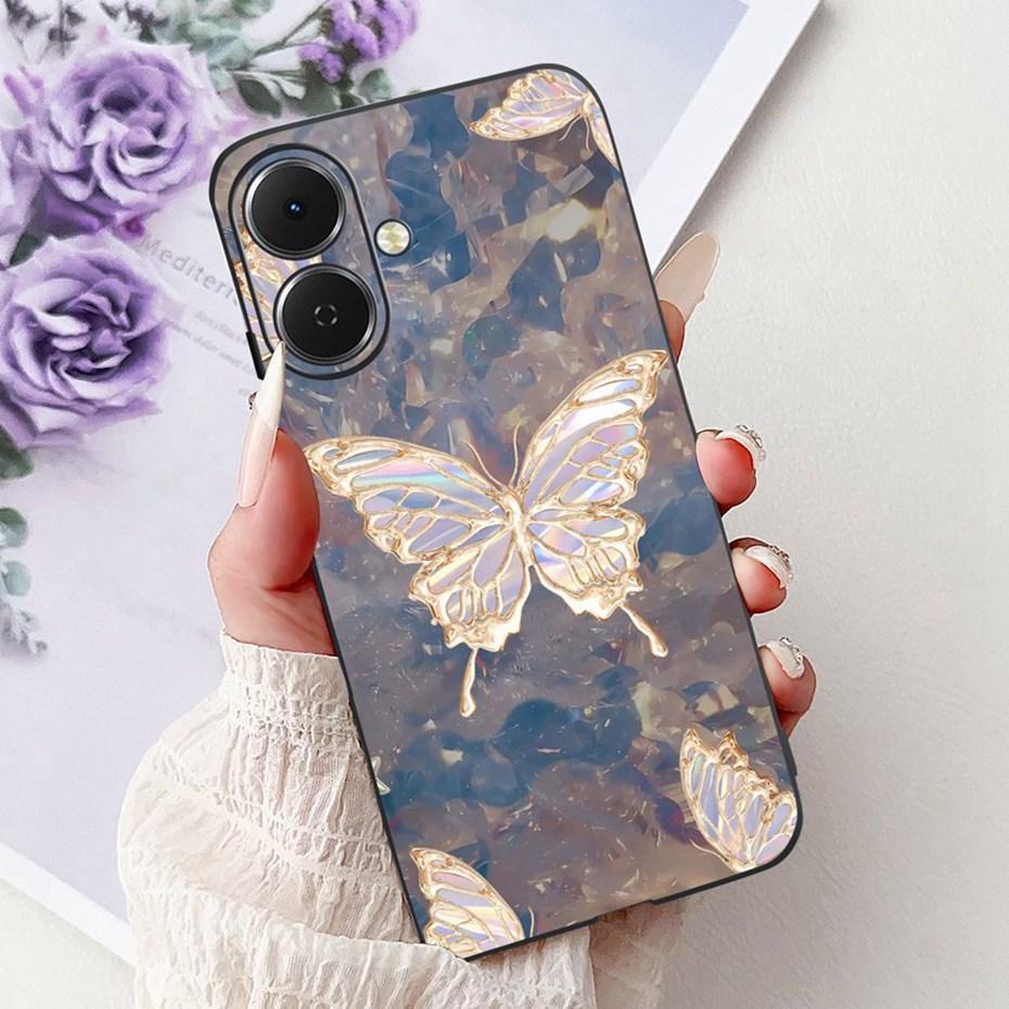 Cute Painting Phone Case For Tecno Spark Go 2 2025 Soft Silicone TPU Back Cover For Tecno Spark Go2 KM4 Cases Bumpers