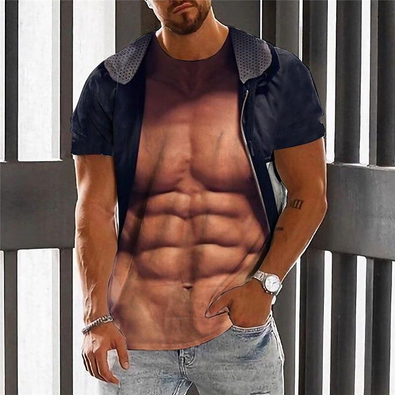 Забавная одежда, мужская футболка, мужская модель, принт, 3d футболка, летняя рубашка с короткими рукавами в стиле Харадзюку, топы, уличные повседневные свободные футболки