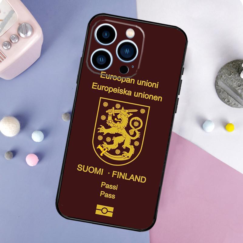 Чехол для мобильного телефона iPhone14 Plus, чехол для мобильного телефона с финским флагом, окрашенный в цвет анти-падения для руки, устойчивой к падению