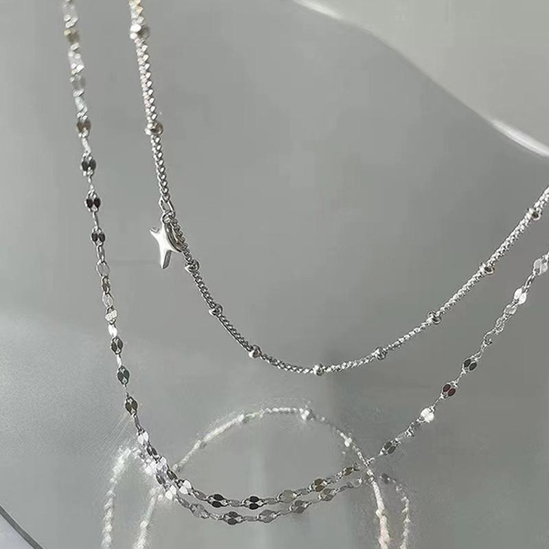 Женское ожерелье с подвеской в виде креста в стиле бохо, двухслойное ожерелье для женщин и девочек