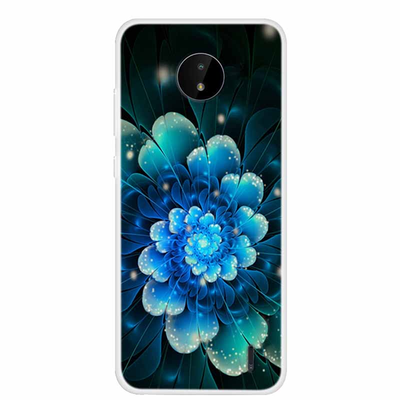 Для Nokia C20 C10 Чехол Роскошный Силиконовый ТПУ Мягкий Чехол для Телефона для Nokia C01 Plus TA-1339 Ударопрочный Цветочный Funda Coque