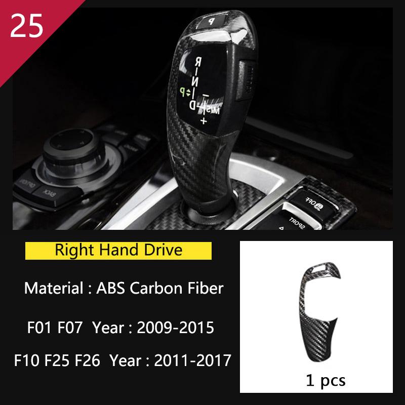 Углеродное волокно для BMW 5 7 серии F01 F10 F07 F25 F26, аксессуары, панель управления механизмом переключения передач, декоративная полоса, накладка, отделка автомобиля