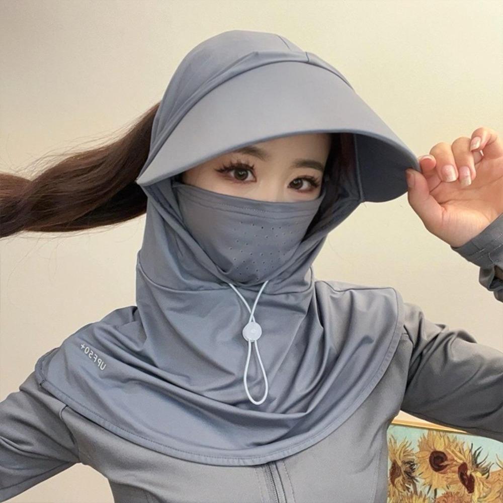 Кепка-козырек из ледяного шелка, дышащая, солнцезащитная, новая летняя кепка для занятий спортом на открытом воздухе