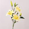 Real Touch Silk Lilium Brownii Flower 80 см Искусственные цветы Искусственный цветок Ветка Свадебный декор