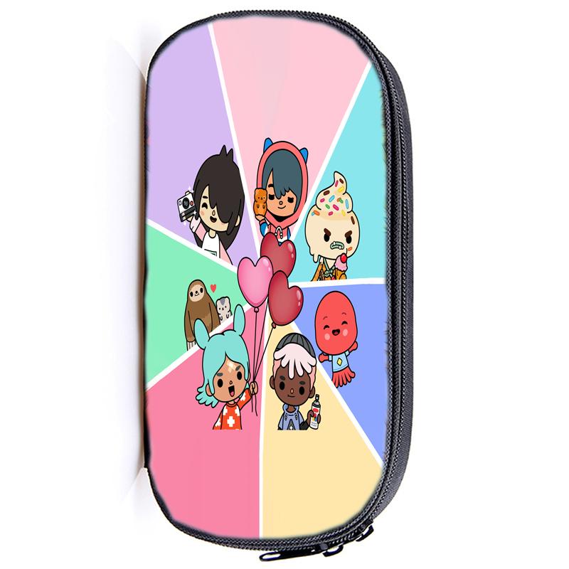 Сумка-карандаш Toca Life World, канцелярские принадлежности, Toca, игровой пенал для девочек, пенал на молнии, школьные принадлежности