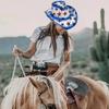 Шляпа ковбоя с широкими полями Julycostume Шляпа диско для вечеринки, сцены, танцев