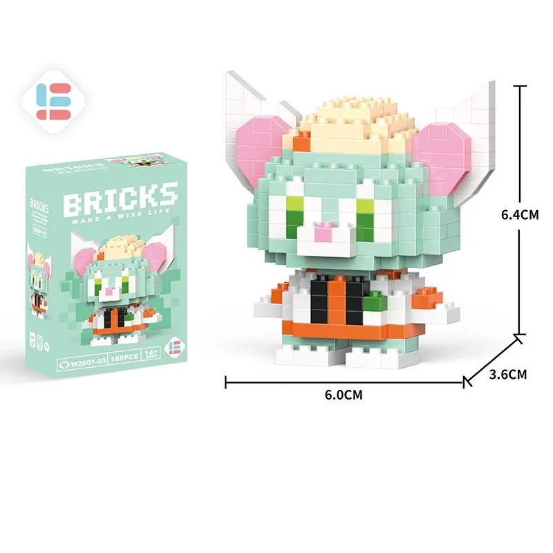 LiLo Stitch Игрушки Строительные Блоки Пикачу лего Аниме Мультяшный Персонаж Модель Строительные Блоки Игрушка для детей Подарок