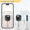 H72-PT 4C Chip Transponder Ignition Car Key Replacement for Ford Expedition Explorer F-150 Mustang Lincoln Navigator Mazda Mercury, New Uncut, 2Pcs