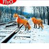 5D DIY Алмазная вышивка Лиса Rhinestone Kit Полный дрель Новое поступление Алмазная картина Животное Мозаика Зимний декор для дома