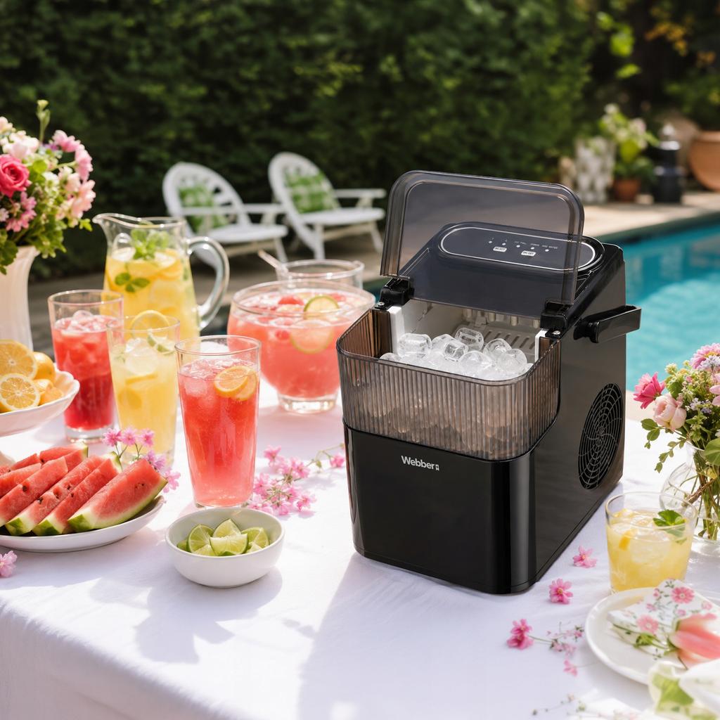 Ice Maker Webber Ranua Im-001 Ice Master 12Kg/24H 165W Black 2