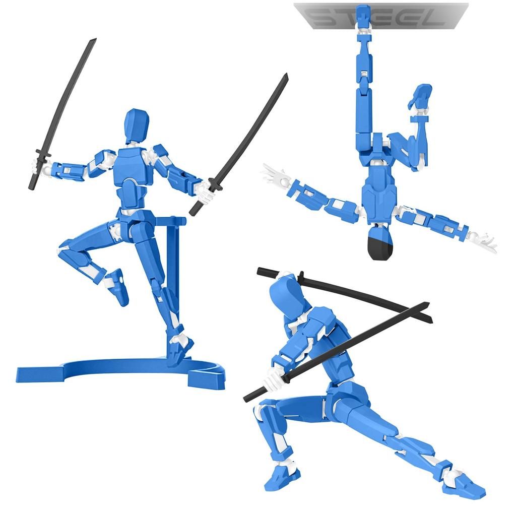 Магнитная кукла с 13 подвижными суставами, напечатанная на 3D-принтере, кукла-манекен 4-го поколения, полностью уменьшающаяся в размерах