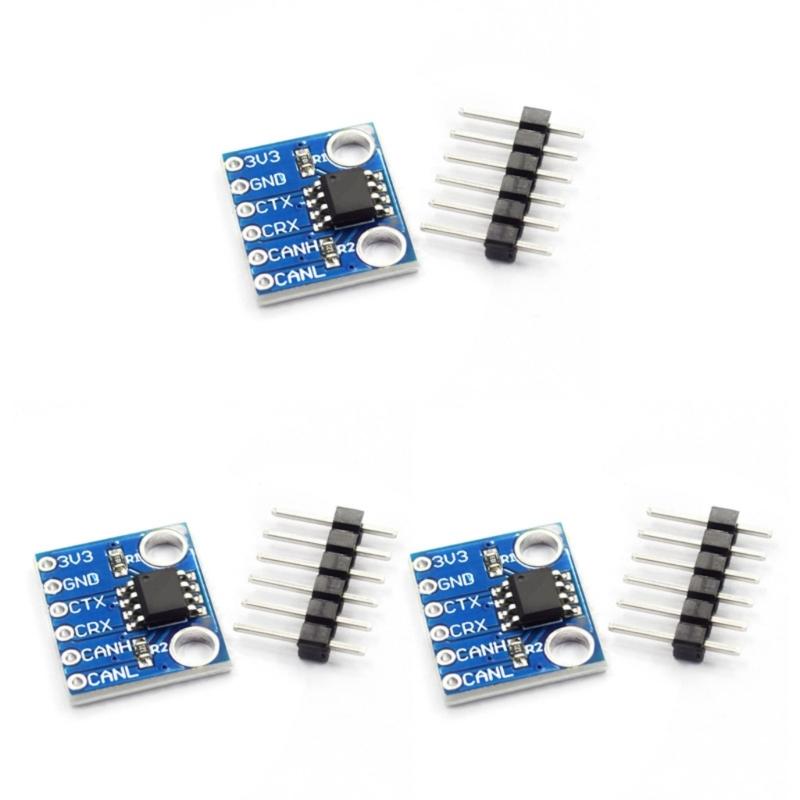 Pack of 3/1 SN65HVD230 CAN Bus Communication Module Compatible for Boards Featuring Heat Protections Automotive Use