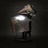 Medieval Pigface Bascinet Helmet with Aventail  Knight Hounskull Helmet