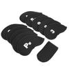 11Pcs Golf Iron Head Covers Sleeve Number Pattern Protective Portable Golfing Accessory