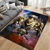 Golden Lion Crest Galaxy Style suitable as a non-slip mat for the living room or bedroom sofa
