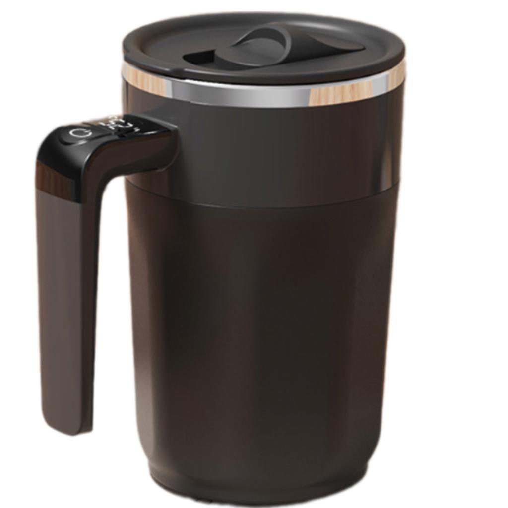 Магнитная автоматическая кружка для перемешивания, перезаряжаемая чашка для смешивания со светодиодным дисплеем температуры для кофе/молока/протеинового порошка