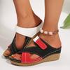 Модные женские сандалии летние сандалии на платформе удобные легкие сандалии на танкетке толстая подошва нескользящие пляжные туфли женские zapatos de mujer