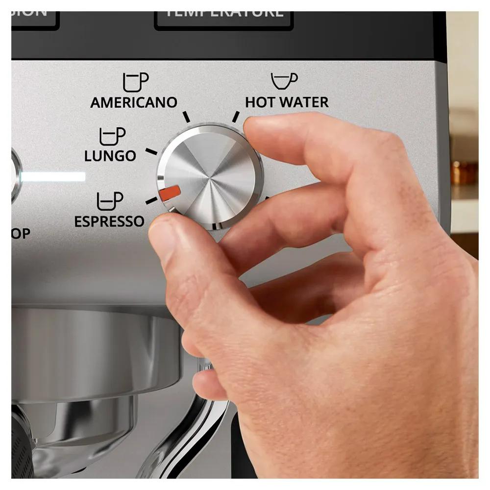 Krups XP801T10 Manual Espresso Machine 15 bar Black/Silver