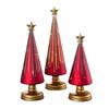 1/3Pcs Christmas Tree Decor with LED Light Built-in Timer Gradient Xmas Tree Sculptures Festive Home Decor