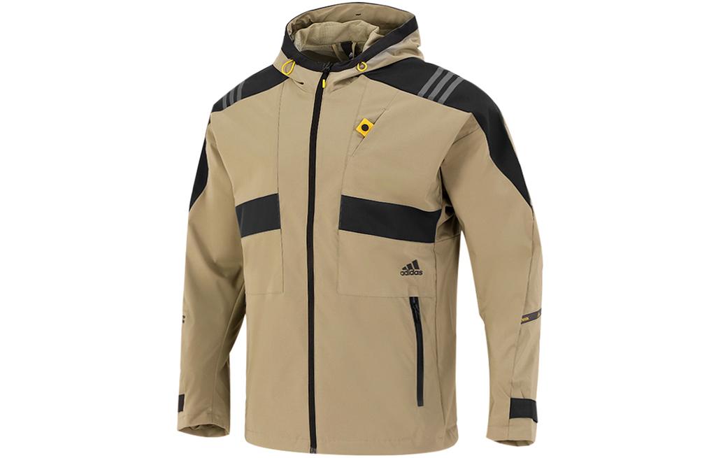 adidas Куртки Мужские Хаки С Капюшоном Средней Толщины Другое H40238