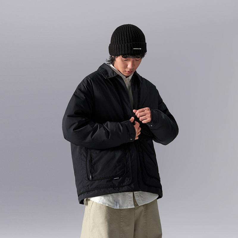 Li Ning Outdoor Series CF Water-Resistant Warm Loose Comfortable Down Jacket Men Jacket Black AYMU217-5