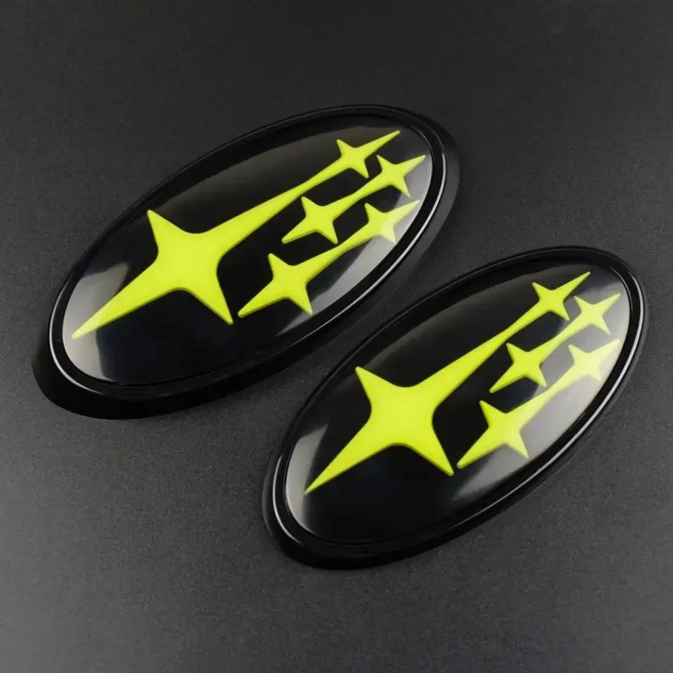 Acrylic Car Front Hood Cover Badge Rear Trunk Emblem Exterior for Subaru Impreza BRZ WRX STI Legacy Outback XV lki1