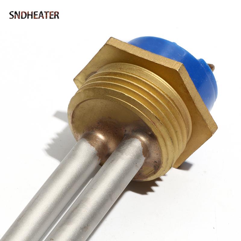 SNDHEATER G1 NPT Медная резьба 110В 220В 380В Погружной элемент нагрева воды 1кВт-6кВт Сложенная трубка Солнечный подводный нагреватель Бойлер