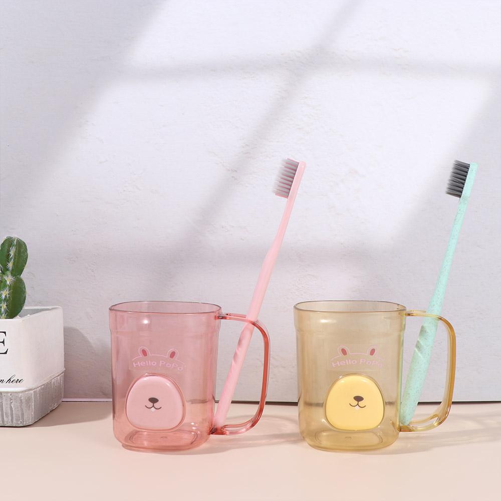 Simple Mouthwash Cup Transparent Toothbrush Cup Bathroom Accessories Brushing Cup  Travel