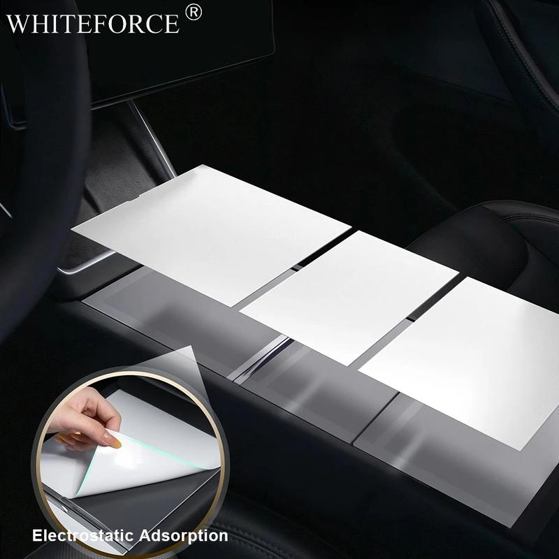For Tesla Model Y Juniper Car Central Control Panel Electrostatic Adsorption Protective Patch Model 3 Highland Console Protector