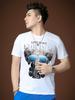 European Trendy Brand Men's High-End Short-Sleeve T-Shirt 2025 New Summer Elephant Rhinestone Print Round Neck T-Shirt