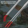 1PC Stainless Steel Reptile With Rubber Tip Feeding Tongs Aquarium Tweezers Fish Tank Cleaning Tool Snakes Enclosure Accessories