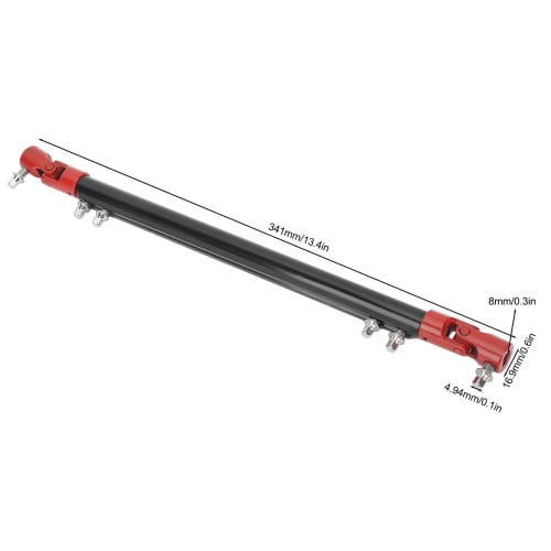 Replacement Drum Drive Shaft Rod, Standard Size, Wear-Resistant Metal Double Pedal (Black)