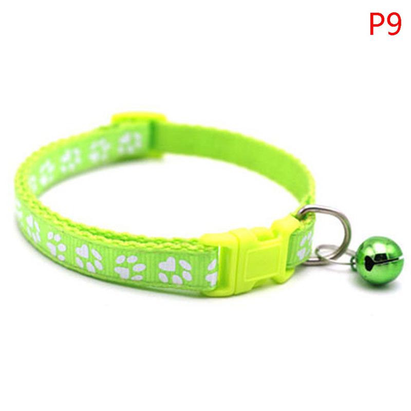 Милый отпечаток лапы, регулируемый колокольчик, ошейник для домашних животных, ошейник для кошек, маленьких собак, котят, щенков