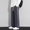Мужские спортивные брюки Gradient Grey Wide-Leg — модные, свободного кроя, с эластичным шнурком, свободного покроя, свободного покроя для молодежи