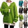 Women's Winter Fashion Warm Long Sleeve New Sweater Knitted Hemp Pattern Casual