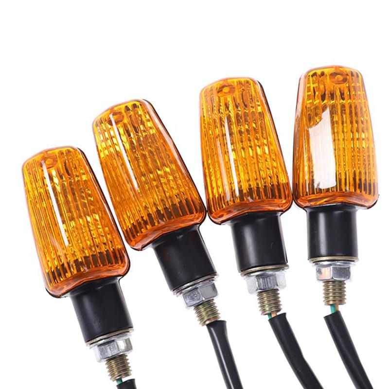 1 Pair 12V Universal Motorcycle Turn Signal Indicator Light Turning Amber Lamp Bulb Motorbike Lamps Blinker Flash Bike Lamp