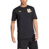 adidas Футболка Originals Manchester VRCT FW24 United Cotton, модная удобная спортивная футболка с круглым вырезом и коротким рукавом, мужские топы, черная JL6115
