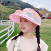 1154 Children's hat with large brim fan empty top hat for boys and girls cartoon cute outdoor sun hat